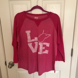 West Virginia Baseball Tee